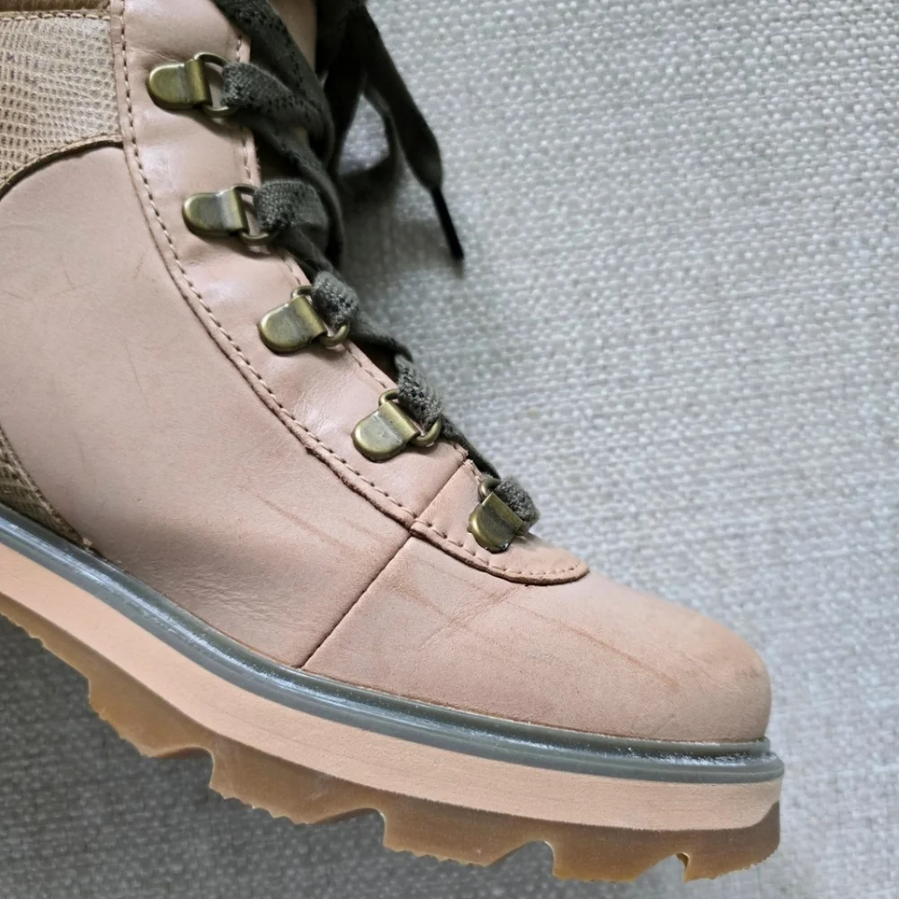 SOREL Lennox Hiker Waterproof Leather Boot Canoe Tan 8.5